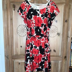 Talbots Floral Silk Dress
